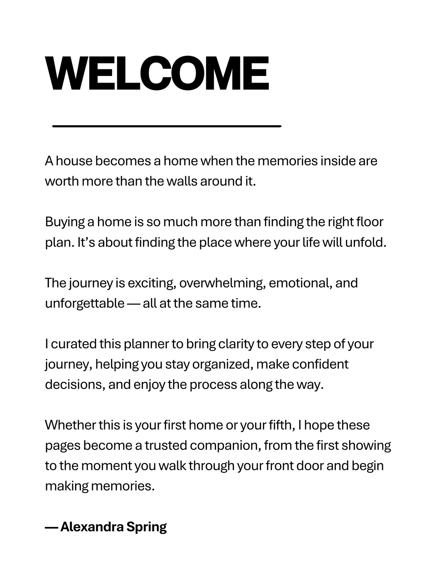 The Home Buying Planner